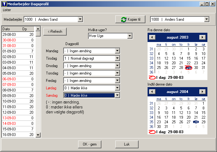 Medarbejder-profiler i CarSoft Planner